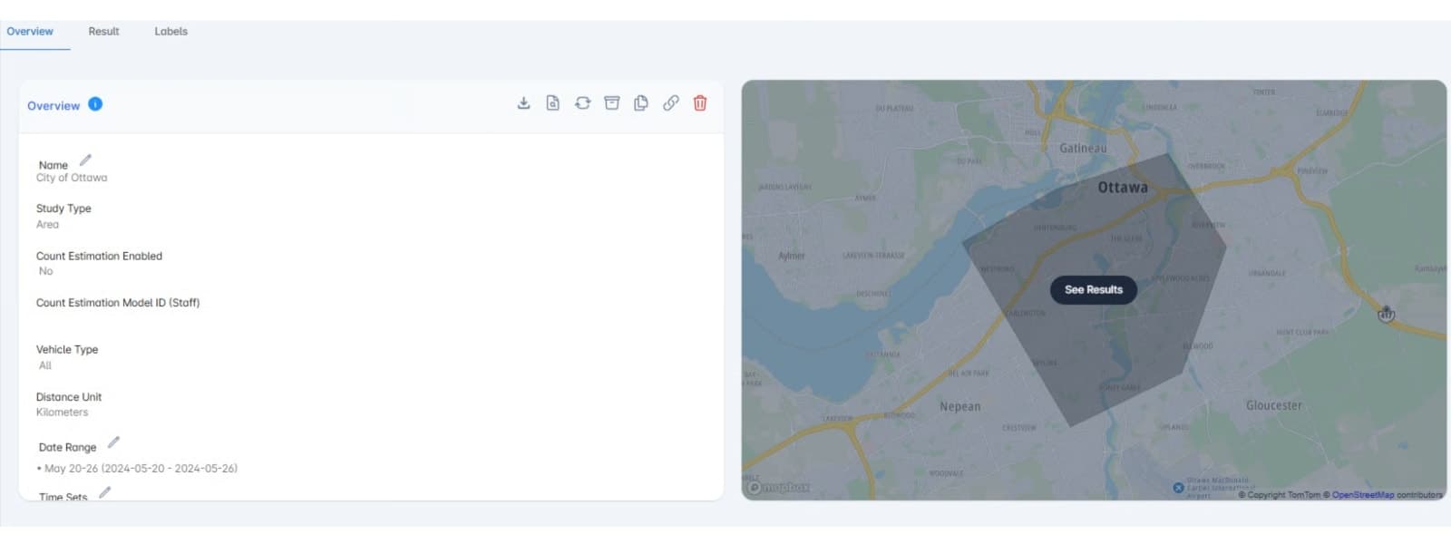 Consultar sus resultados de Estadísticas de Tráfico por zona, imagen 1